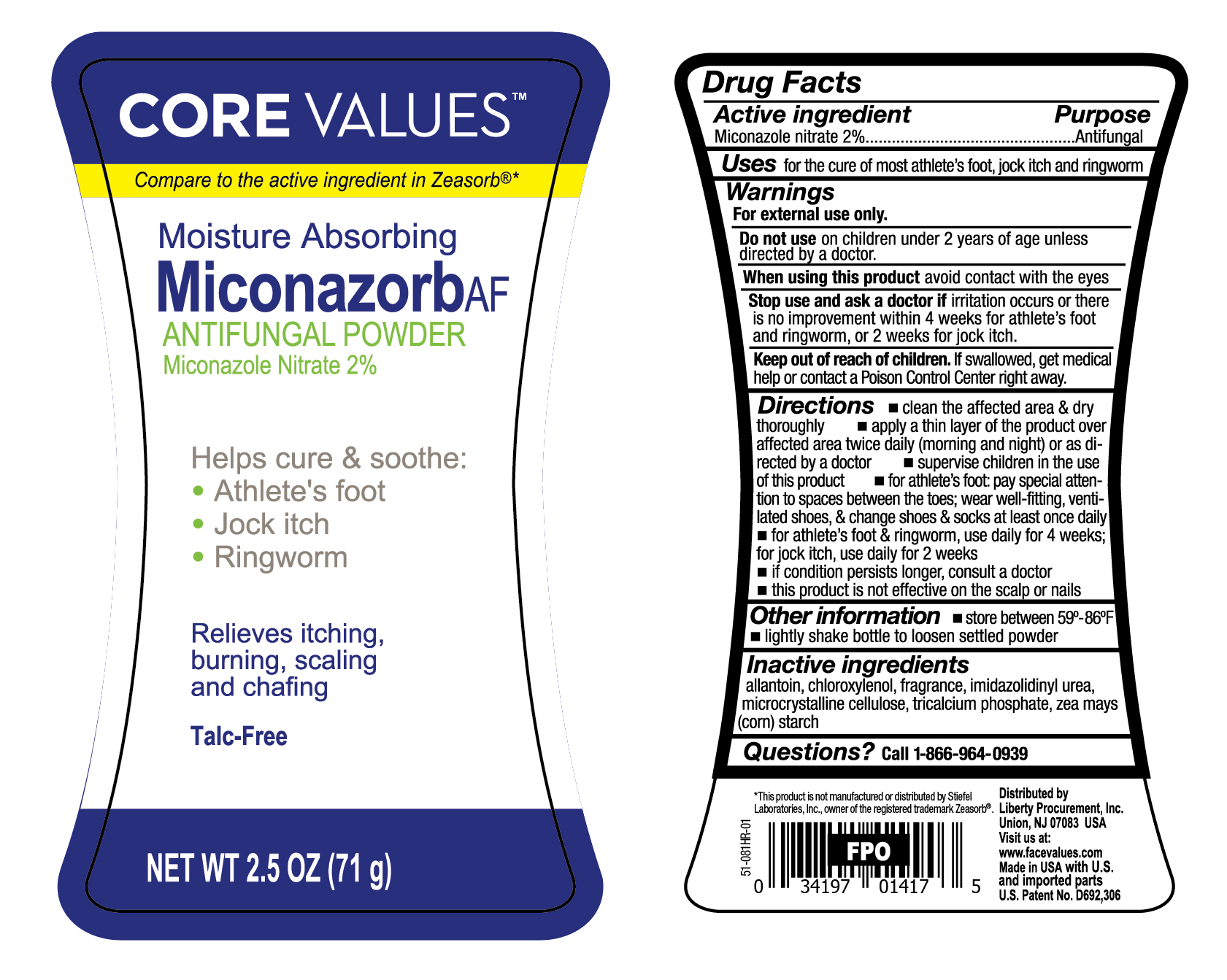 Anti-fungal Powder Miconazole Nitrate Talc Free (Miconazole Nitrate ...