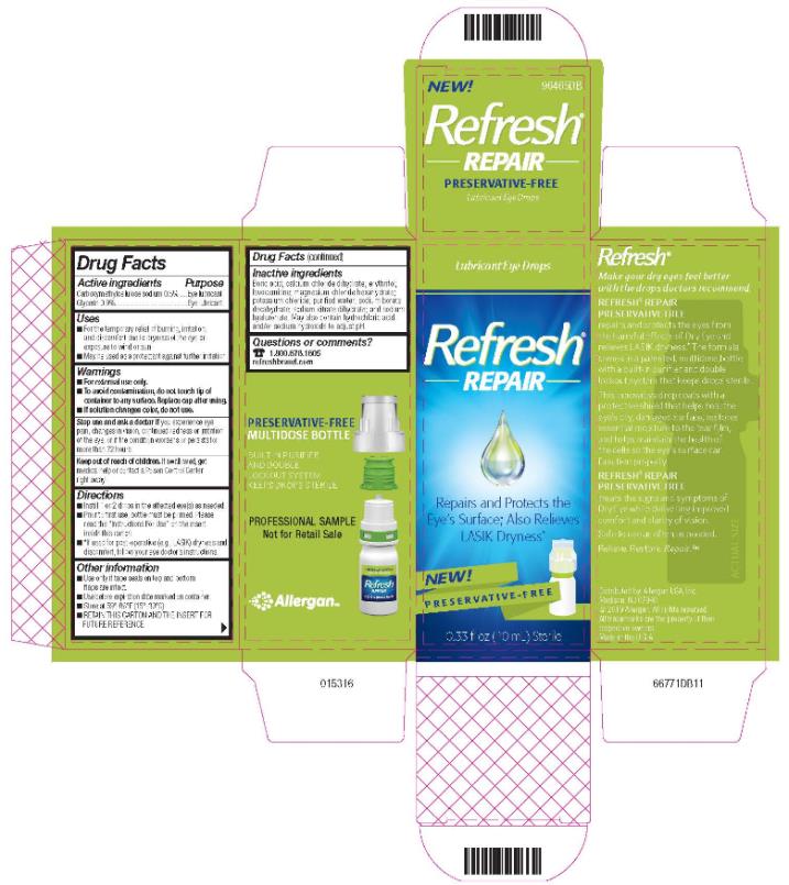 Refresh Injection Carboxymethylcellulose sodium and Glycerin (Refresh Repair Preservative ...